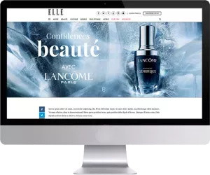 Cas de campagne Lancôme x ELLE - Les confidences beauté