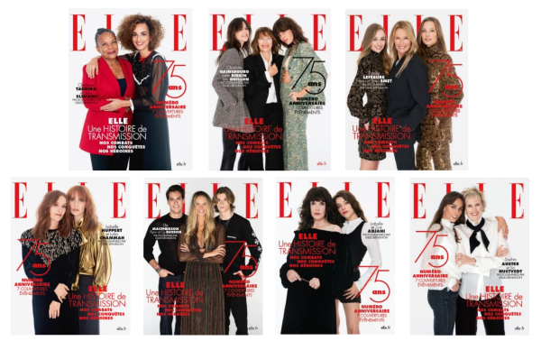 Couvertures ELLE 75 ans