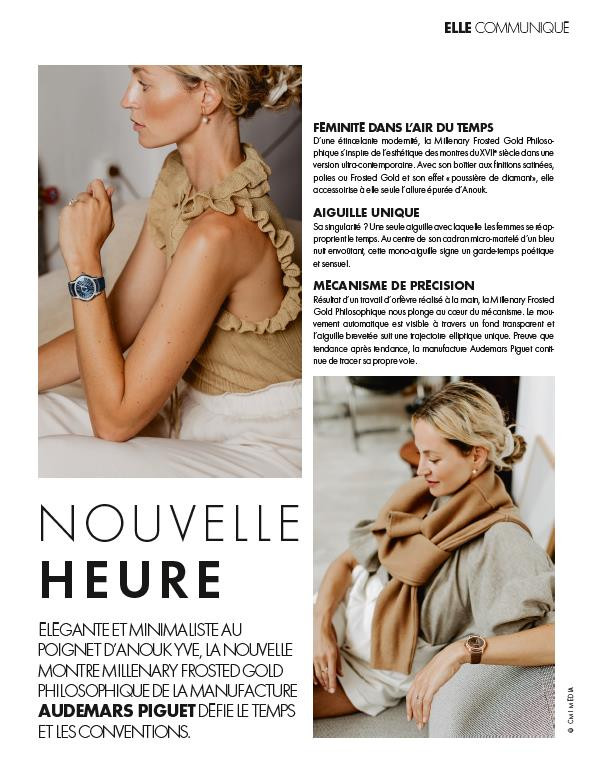 Cas de campagne Audemars Piguet x ELLE x ELLE Décoration